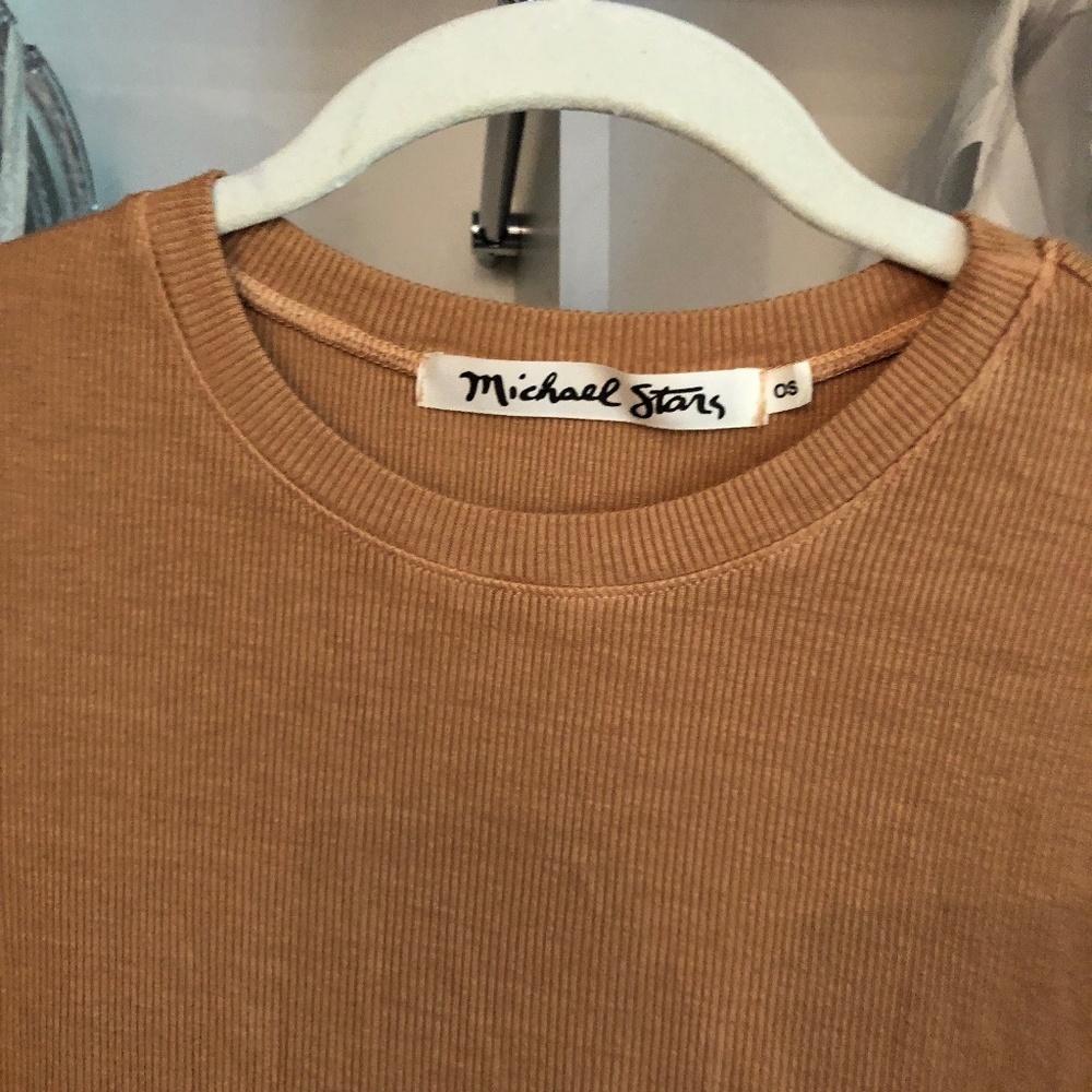 Michael Stars Cropped Rib Tee